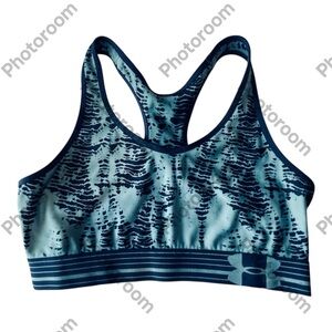 Under Armour Blue Sports Bra Moisture-Wicking Racerback